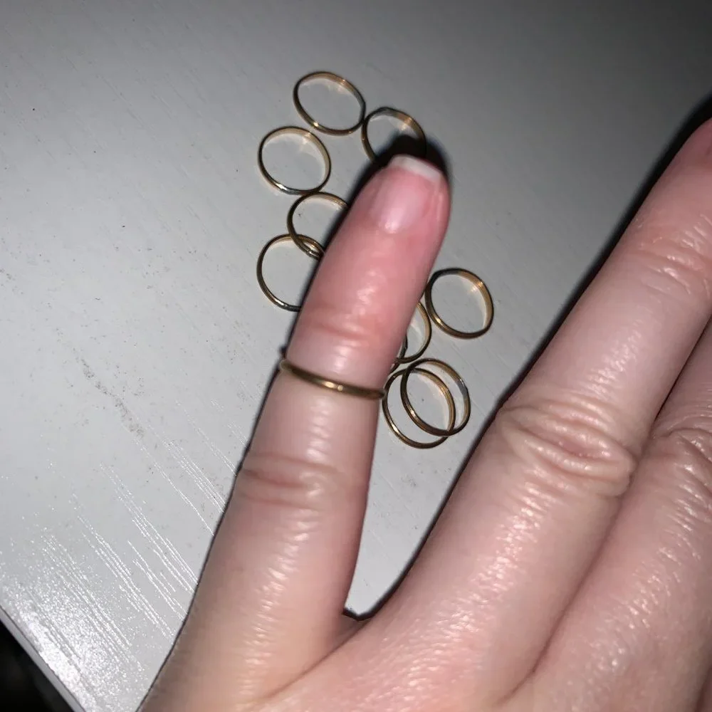 3/4 1.3mm Gold Filled Plain Band Ring